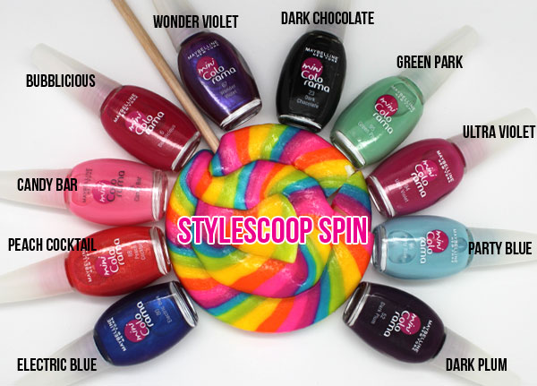 Spin the colour wheel Maybelline Mini Colorama Nail Polish  StyleScoop   South African Life in Style blog since 2008