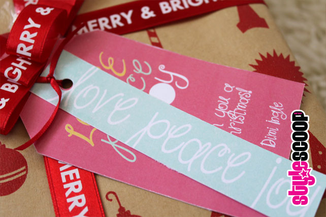 #stylescoop Christmas Gift Tags