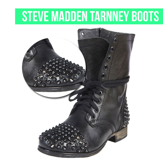 Steve Madden Tarnney Military Boots on www.stylescoop.co.za
