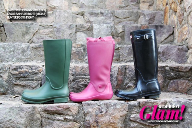 Glam Gum Boots! Crocs, Hunters on www.stylescoop.co.za
